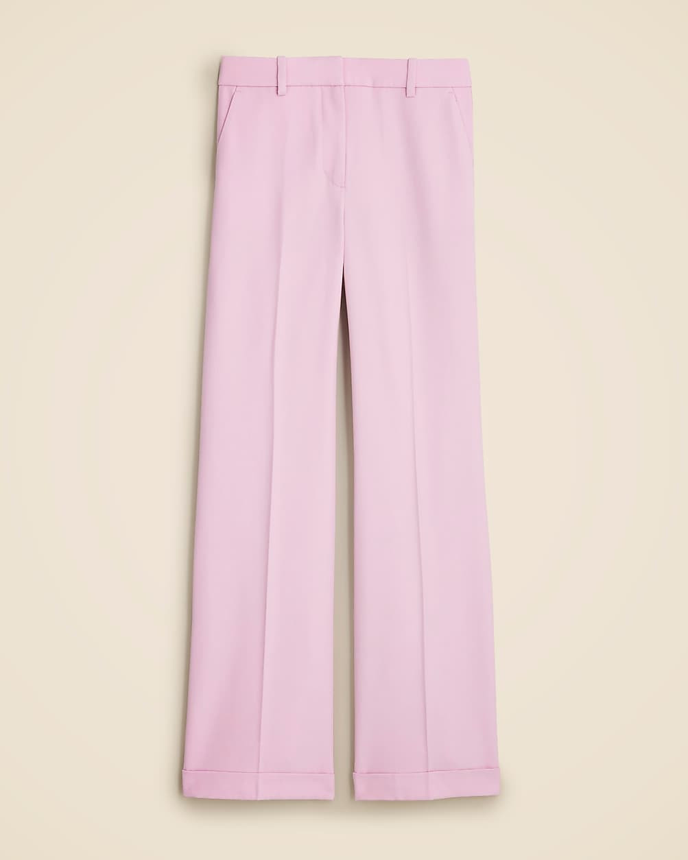 Cuffed wide-leg trouser pant in wool blend | J. Crew US