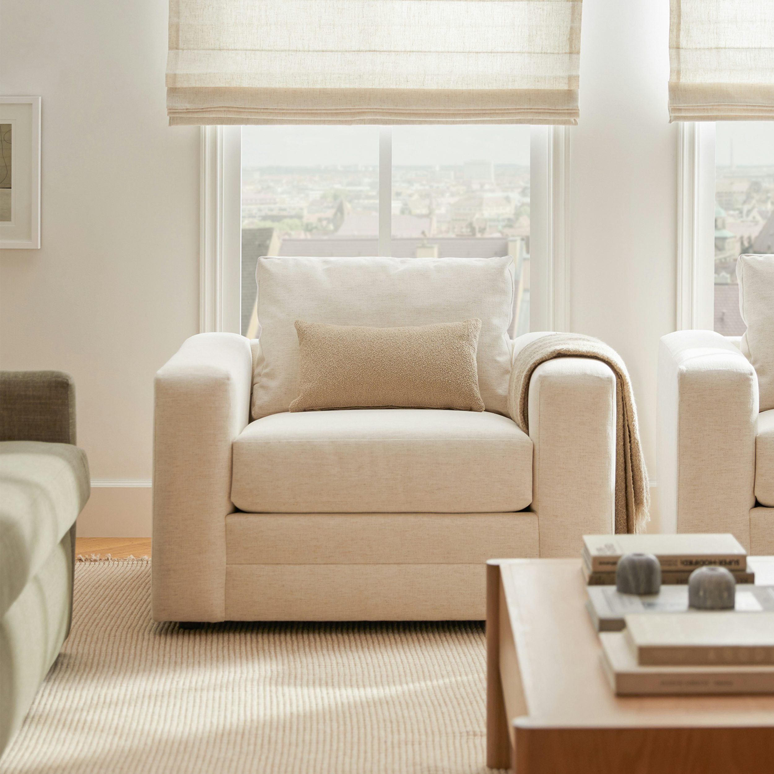 Riley 42" Lounge Chair - Napa White | Article