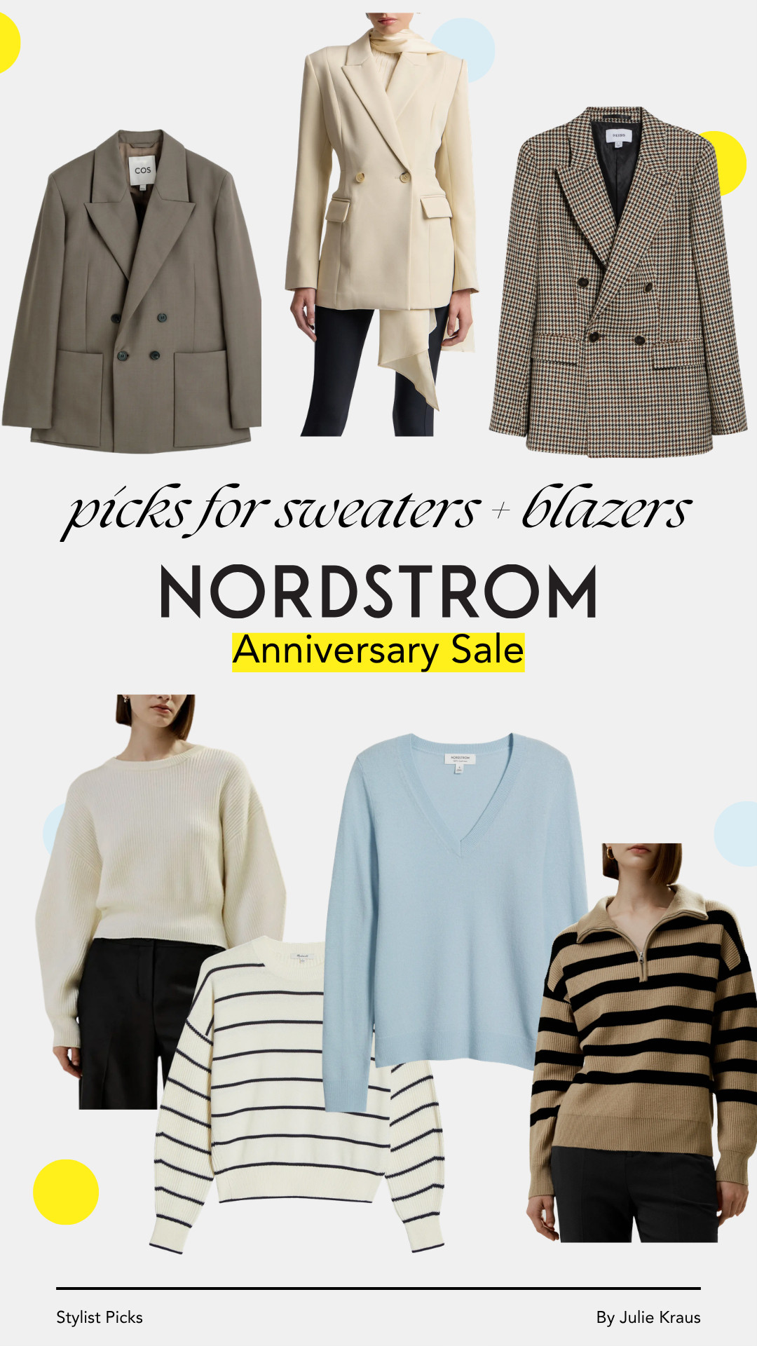 The Nordstrom Anniversary Sale is almost here! Preview now, Early Access July 14, Everyone Shops July 18 through August 9. My top picks for sweaters and blazers — save this so you're ready when the sale begins. Nordstrom Anniversary Sale • Stylist Picks • Fall Sweaters • Fall Blazers • NSale 2026 

 #LTKSeasonal #LTKOver40 #LTKSaleAlert