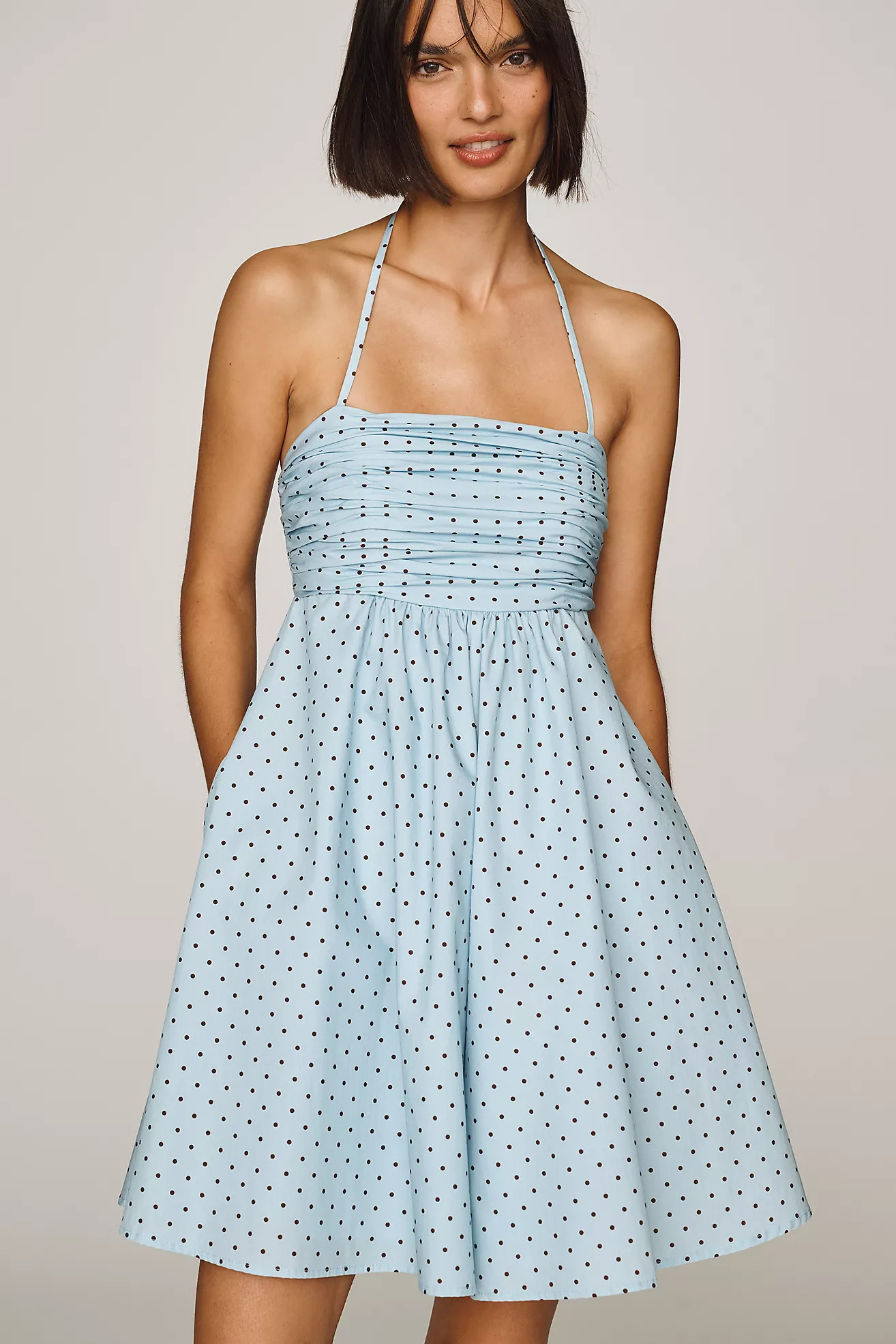 Hutch Babydoll Halter Romper | Anthropologie (US)