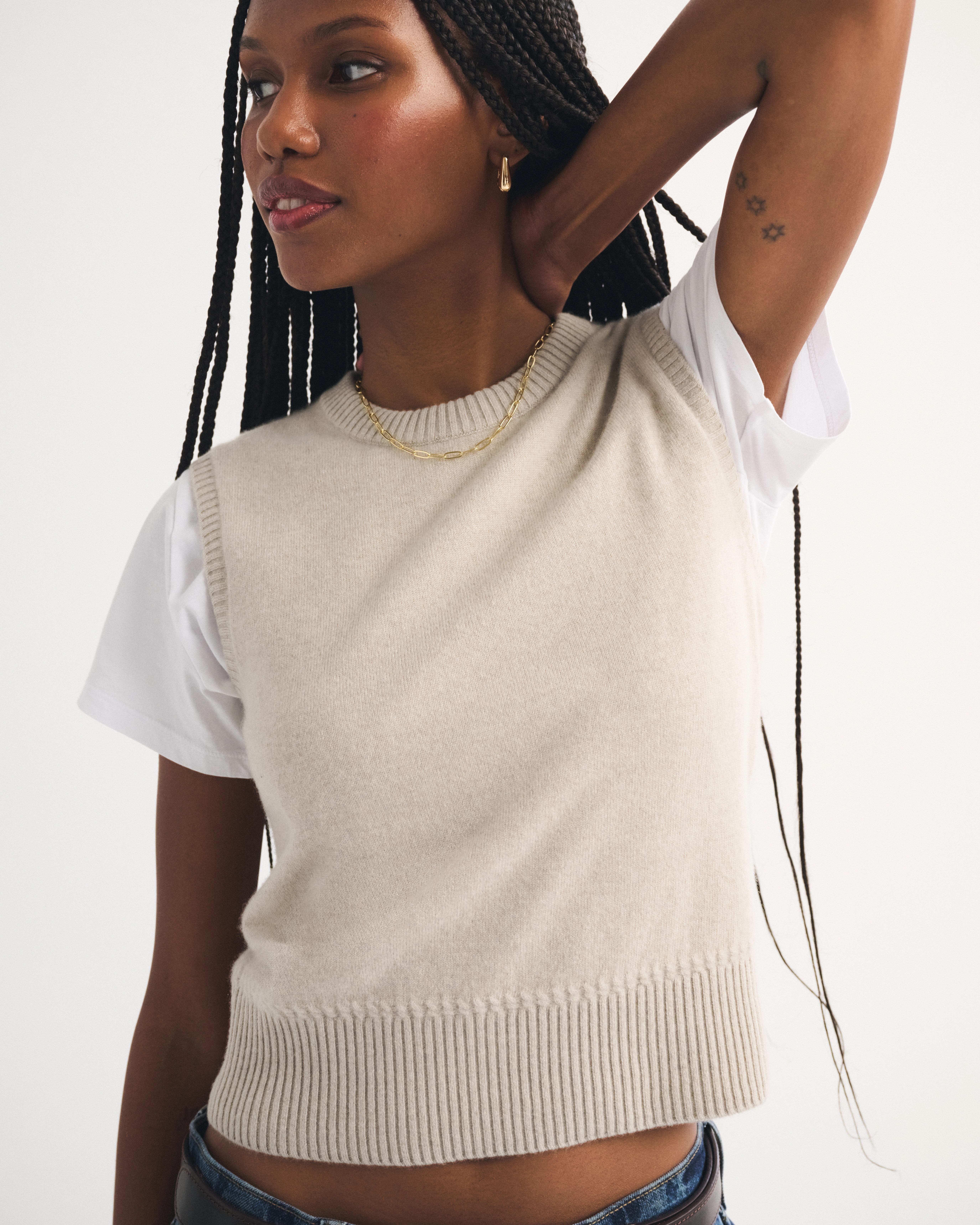 100% Cashmere Sweater Shell | Abercrombie & Fitch (US)