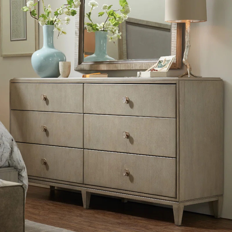 Elixir 6 Drawer Double Dresser | Wayfair Professional