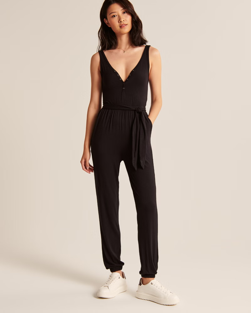 Henley Knit Jumpsuit | Abercrombie & Fitch (US)