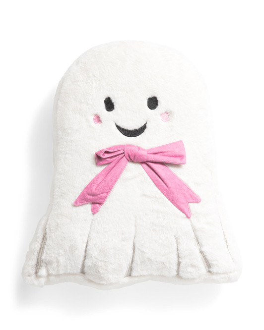 18x16 Ghost With A Bow Pillow | TJ Maxx