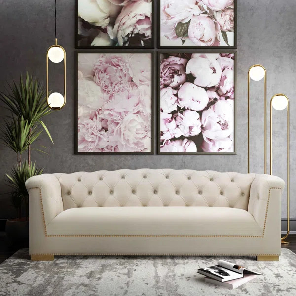 Farah 92.1'' Velvet Sofa | Wayfair North America