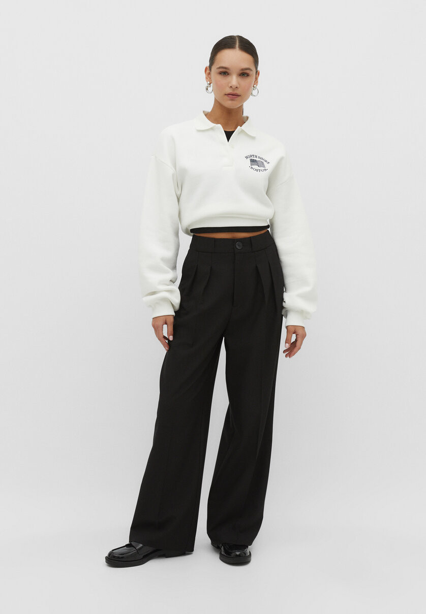 Smart trousers with darts | Stradivarius (UK)