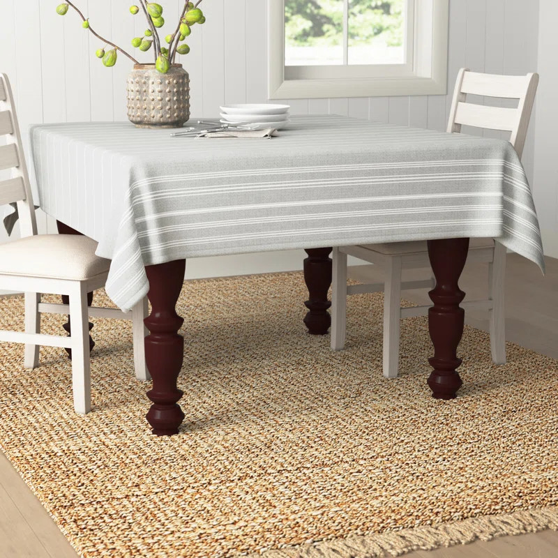 Cannady Striped 100% Cotton Tablecloth | Wayfair North America