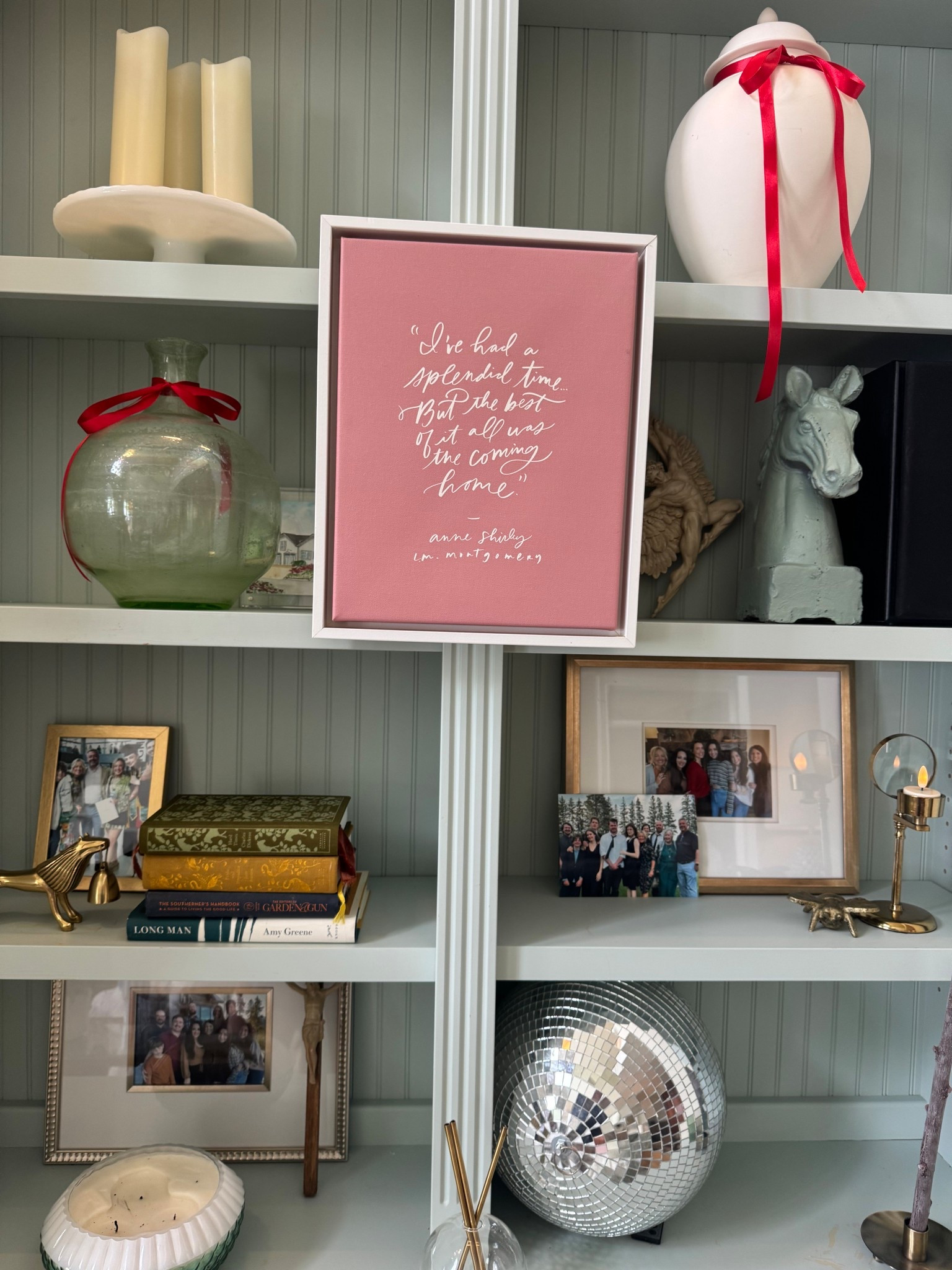 Bookshelf goals! This colorful, curated corner is giving full maximalist magic—layered textures, bold patterns, and all the personality.
#bookshelf #maximalist #homedecor

#LTKHome #LTKStyleTip #LTKSeasonal