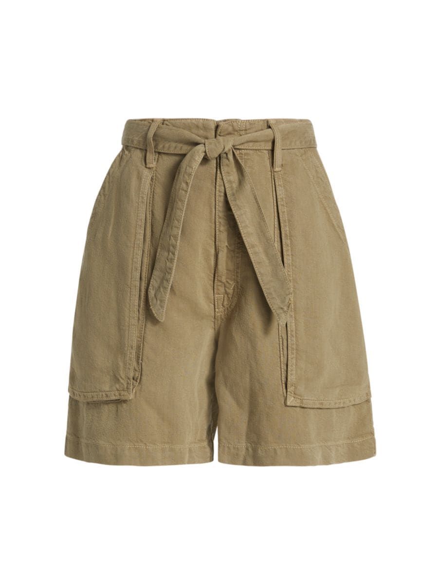 The Chute Denim Paperbag Shorts | Saks Fifth Avenue