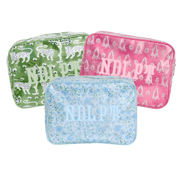 Needlepoint XL Project Pouch | Sprinkled With Pink