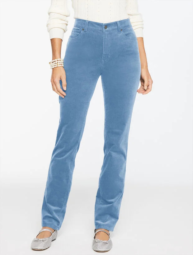 Straight Leg Stretch Corduroy Pants | Talbots