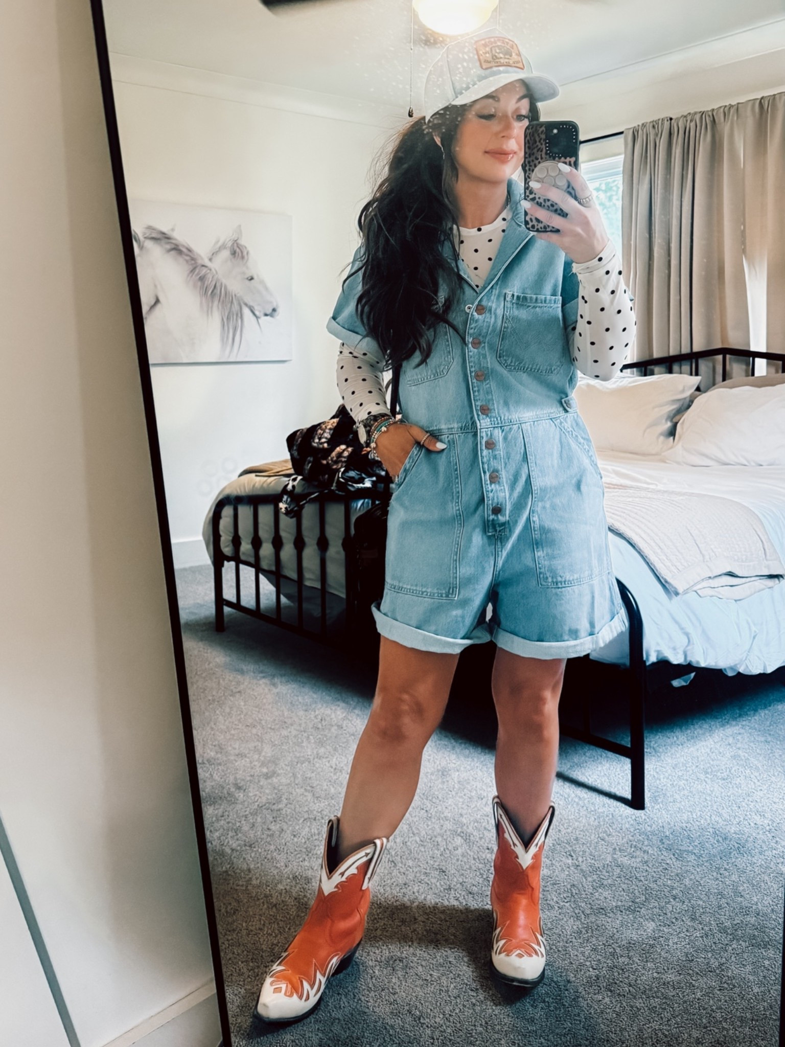 Western summer concert outfit festival, spring work outfit women wearing a medium in this romper it have adjustable sides to tighten it I’m 5’2” @Wrangler

#LTKootd #LTKSaleAlert #LTKgrwm