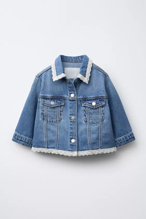 LACE DENIM JACKET | Zara US