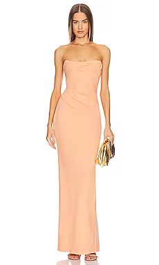 Michael Costello x REVOLVE Briggs Gown in Peach from Revolve.com | Revolve Clothing (Global)