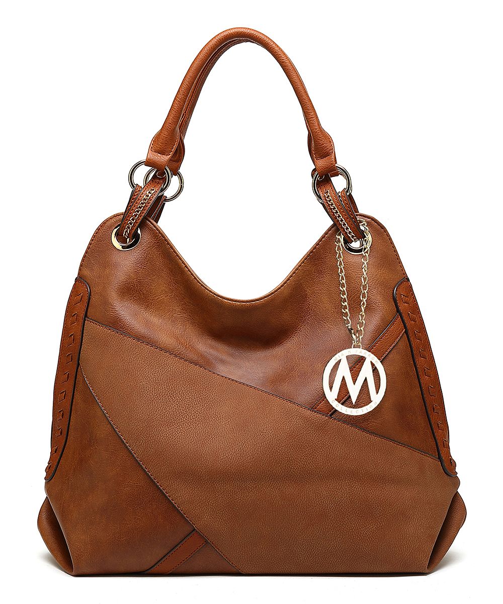 MKF Collection by Mia K. Farrow Women's Handbags - Brown Jayla Hobo | Zulily