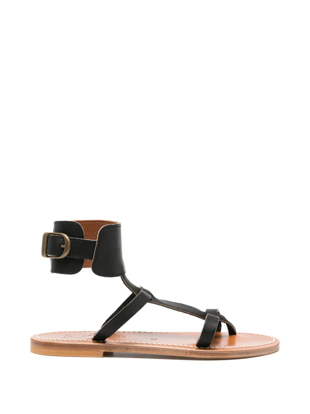 K. Jacques ankle-cuff Flat Sandals | Black | FARFETCH | Farfetch Global