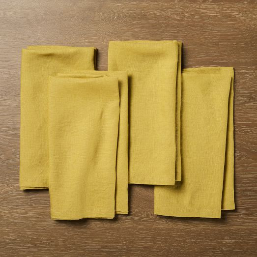 European Flax Linen Napkin Set | West Elm CA