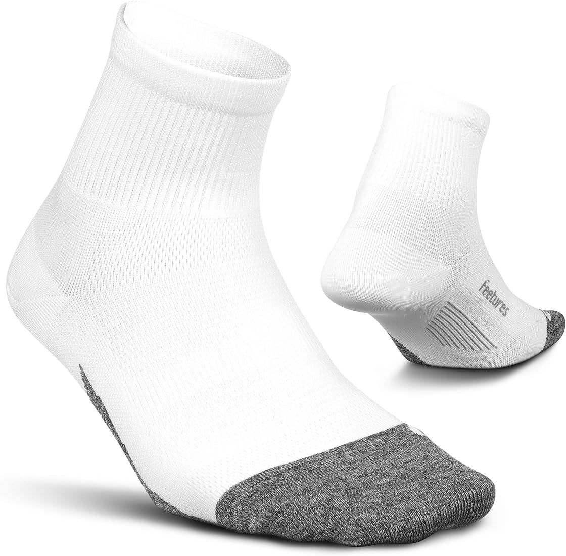 Feetures Elite Ultra Light Cushion Quarter - Sport Sock with Targeted Compression - (1 Pair) | Amazon (US)