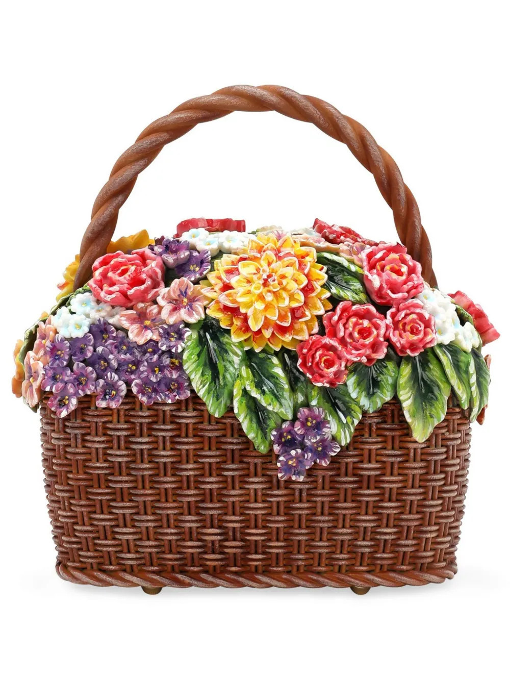 Dolce & Gabbana Dolce Box leather tote bag - Brown | Farfetch Global