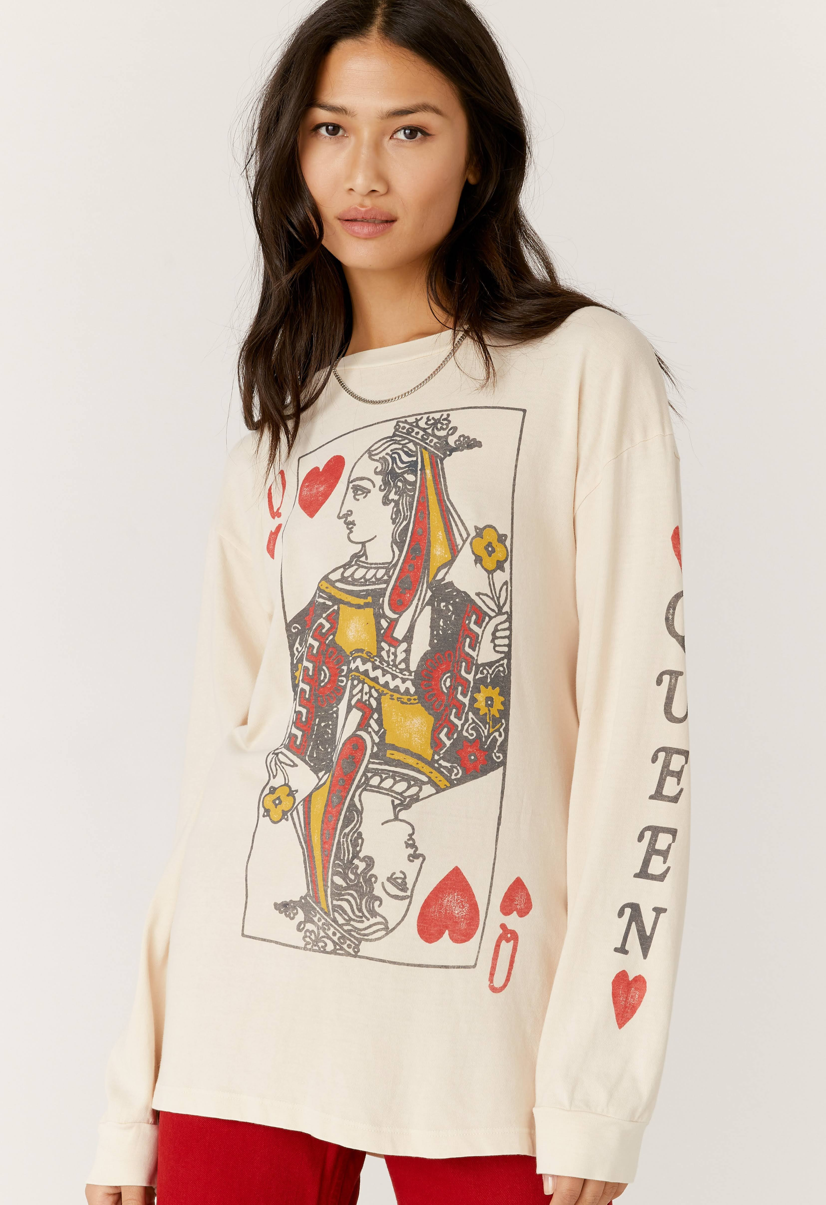 Queen of Hearts Oversized Long Sleeve | Daydreamer