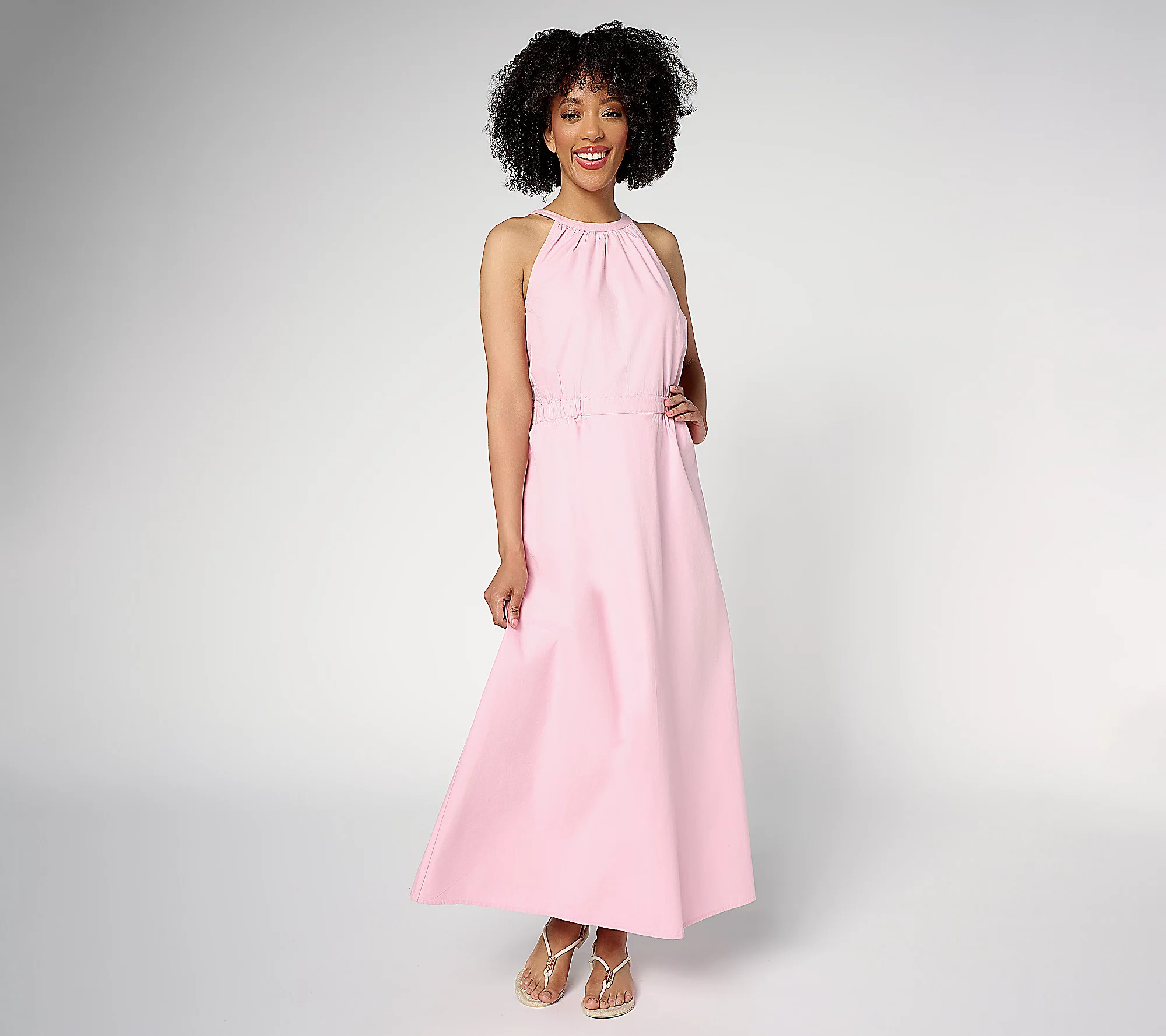 Me by Jennie Garth Petite Cotton Clark Maxi Dress | QVC