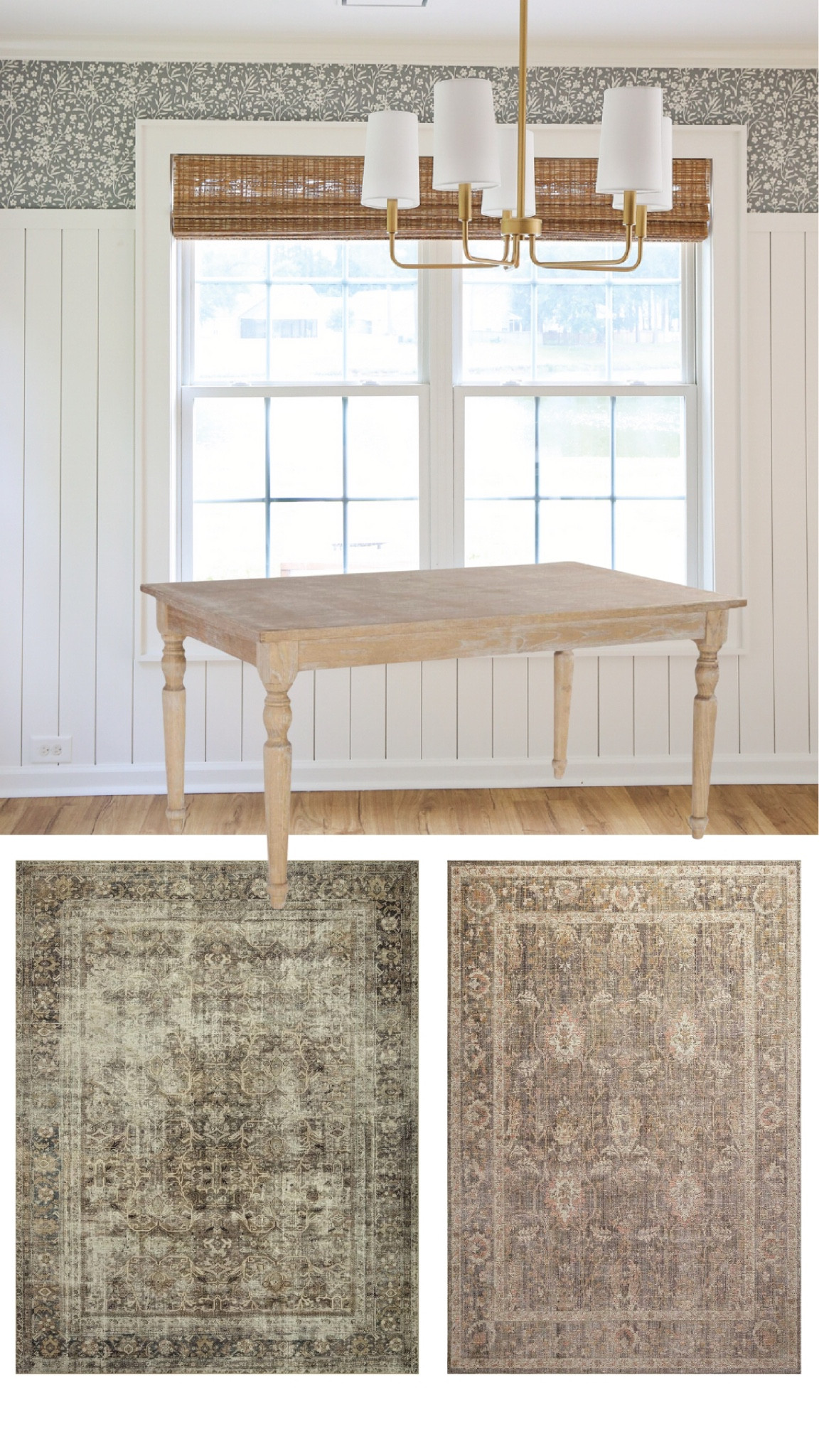 Trying to decide on a rug for my dining room! Which color do you like better?

Washable area rug / dining room decor / dining room rug

#LTKStyleTip #LTKHome #LTKFamily