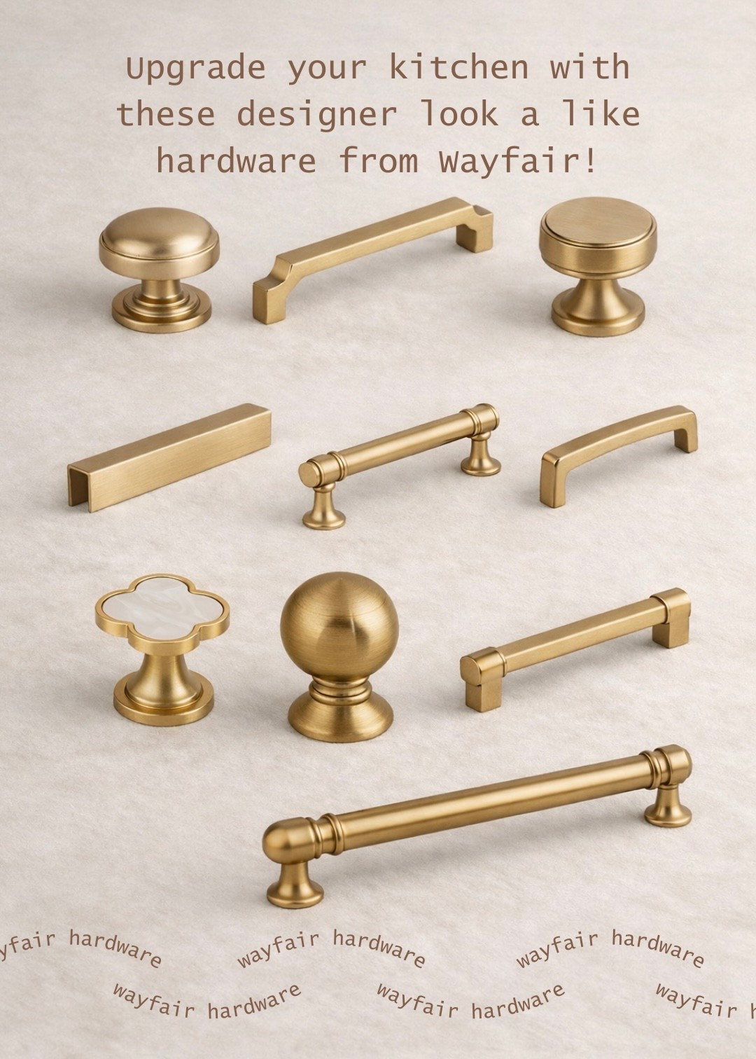 If you’re updating your kitchen, don’t overlook the details. ✨Hardware is one of the easiest ways to completely transform the space, and Wayfair has so many beautiful options that look high-end without the designer price tag. From knobs to pulls, it’s quickly become my go-to for affordable kitchen upgrades.🫶🏻

@Wayfair #ad #wayfairpartner #wayfair

#LTKHome #LTKSaleAlert