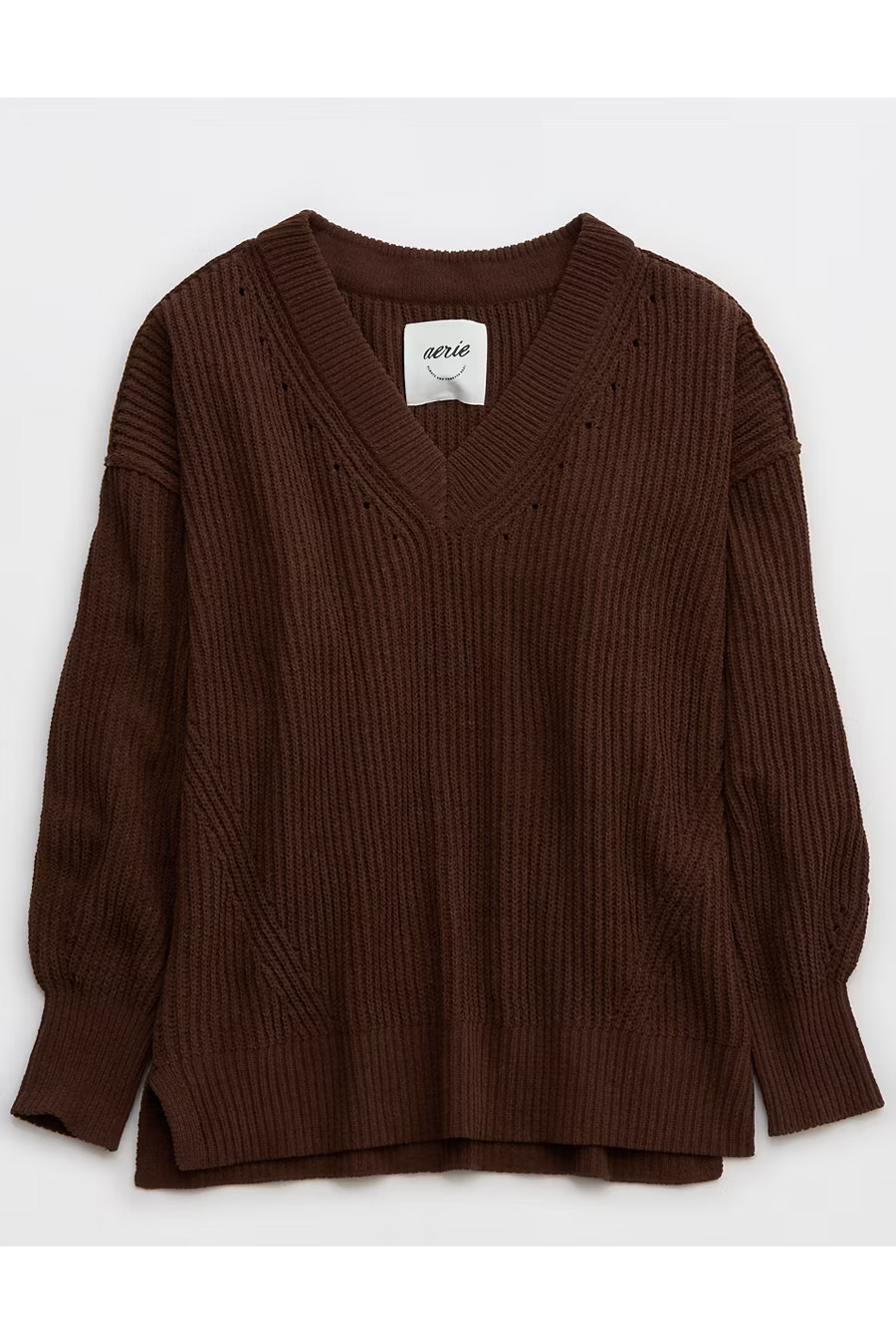 Aerie Beyond Chenille V-Neck Sweater Women's Canyon Sun S | American Eagle Outfitters (US & CA)