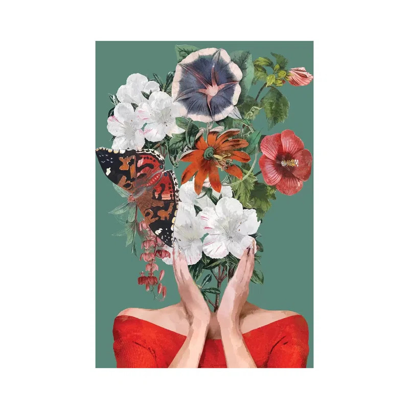 Flower Head by Sarah Jarrett - Painting | Wayfair North America