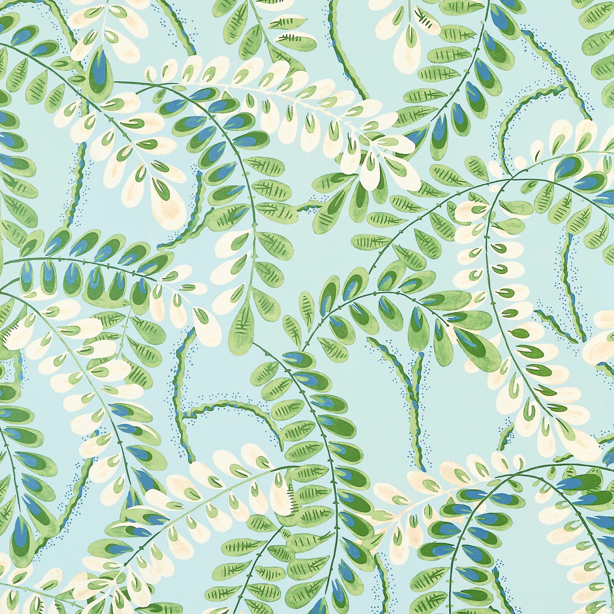 Thibaut Augusta Turquoise Wallpaper | DecoratorsBest