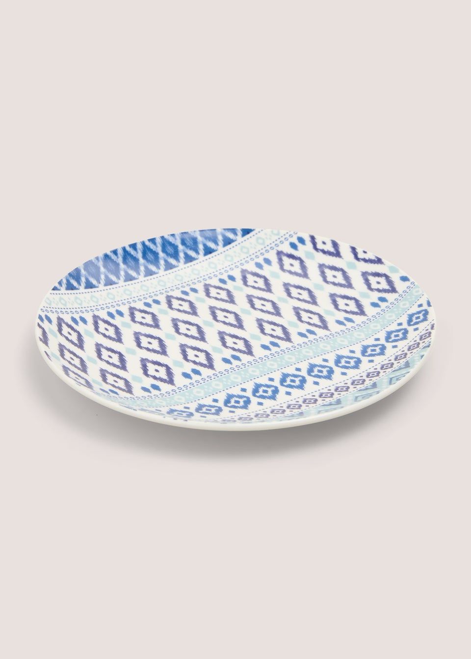 Indigo Geo Design Side Plate (19cm) | Matalan (UK)