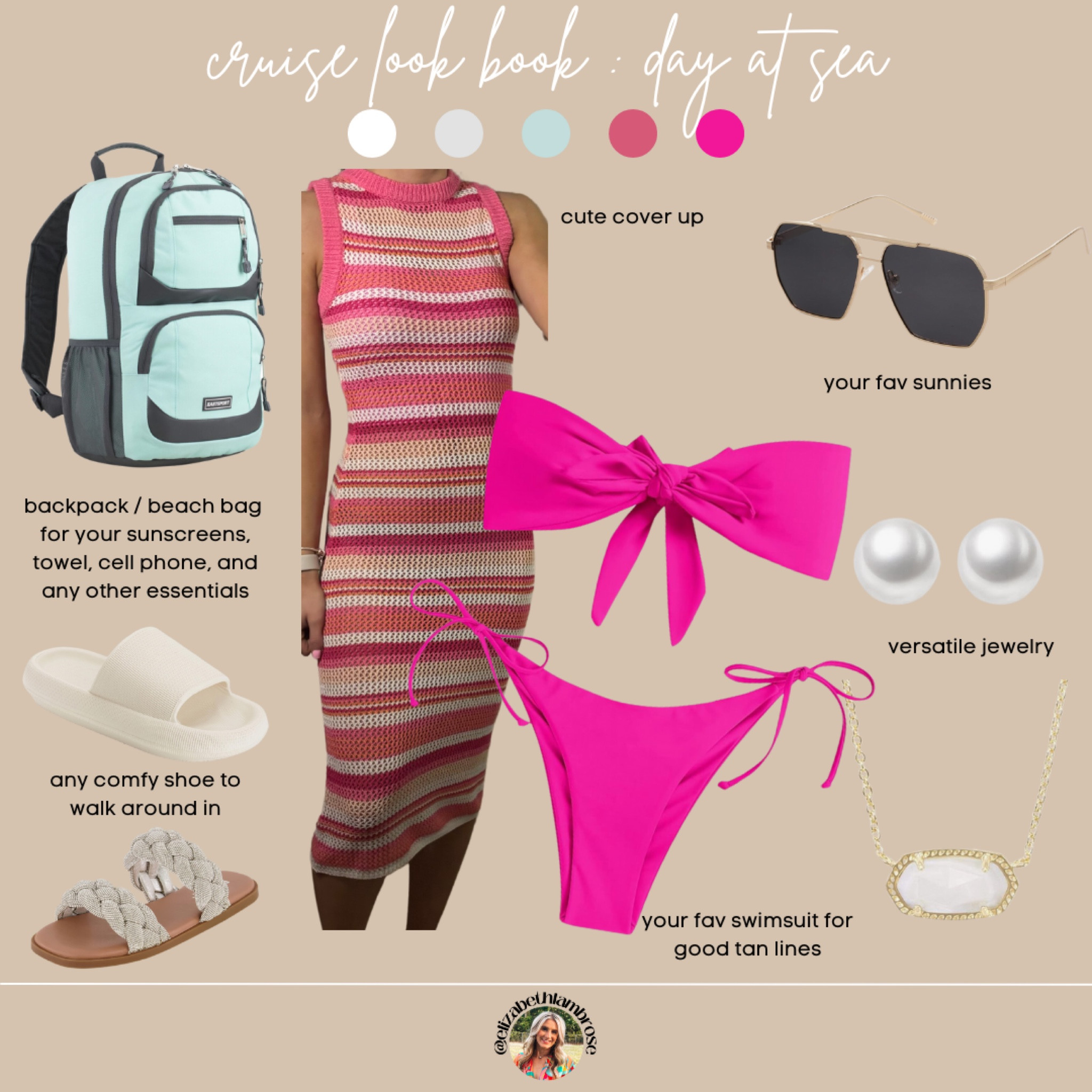 CRUISE LOOKS
love this day at sea look, so cute and comfy!! 
cover up is vici 
swimsuit, sunnies, and jewelry is amazon


cruise / boarding / coastal / summer / spring top / tank / blue / tropical / beach / island / amazon / pink lily / cruise ideas / cruise outfits / resort wear / vacation / spring break / cover up / bikini / swimwear / beach bag / vacation outfit / outfit inspo 

#LTKbeauty #LTKstyletip #LTKtravel