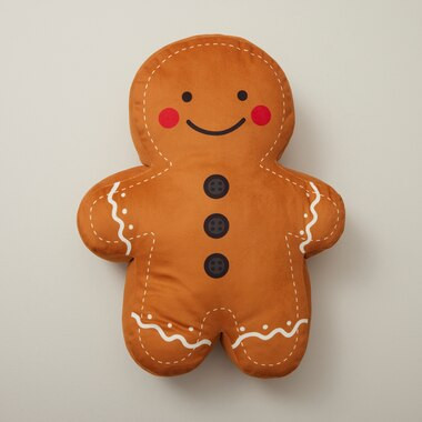 HOLIDAY CUSHION, GINGERBREAD | Indigo (CA)
