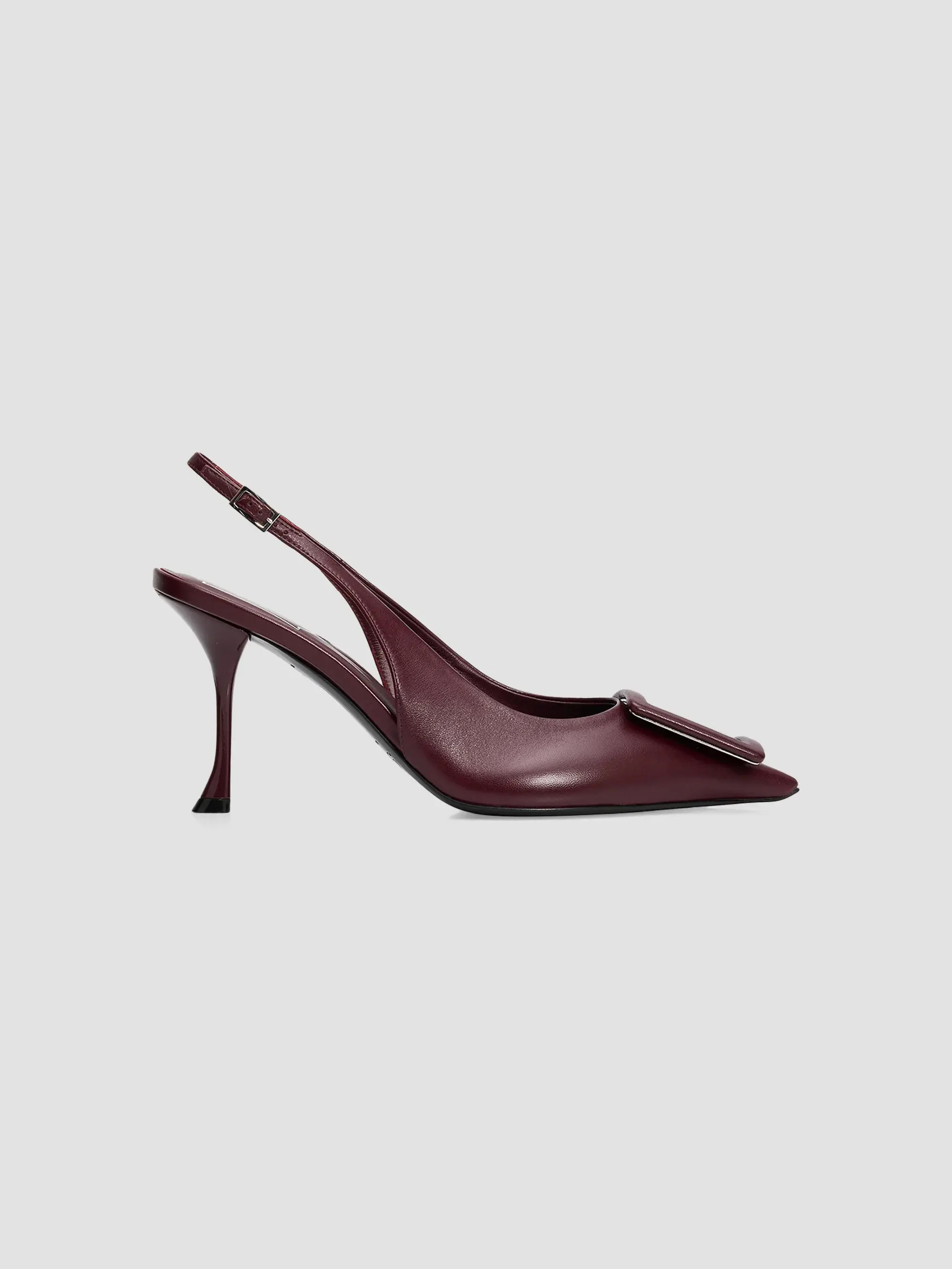 Roger Vivier Viv In The City 85MM Leather Slingback Pumps | Saks Fifth Avenue | Saks Fifth Avenue