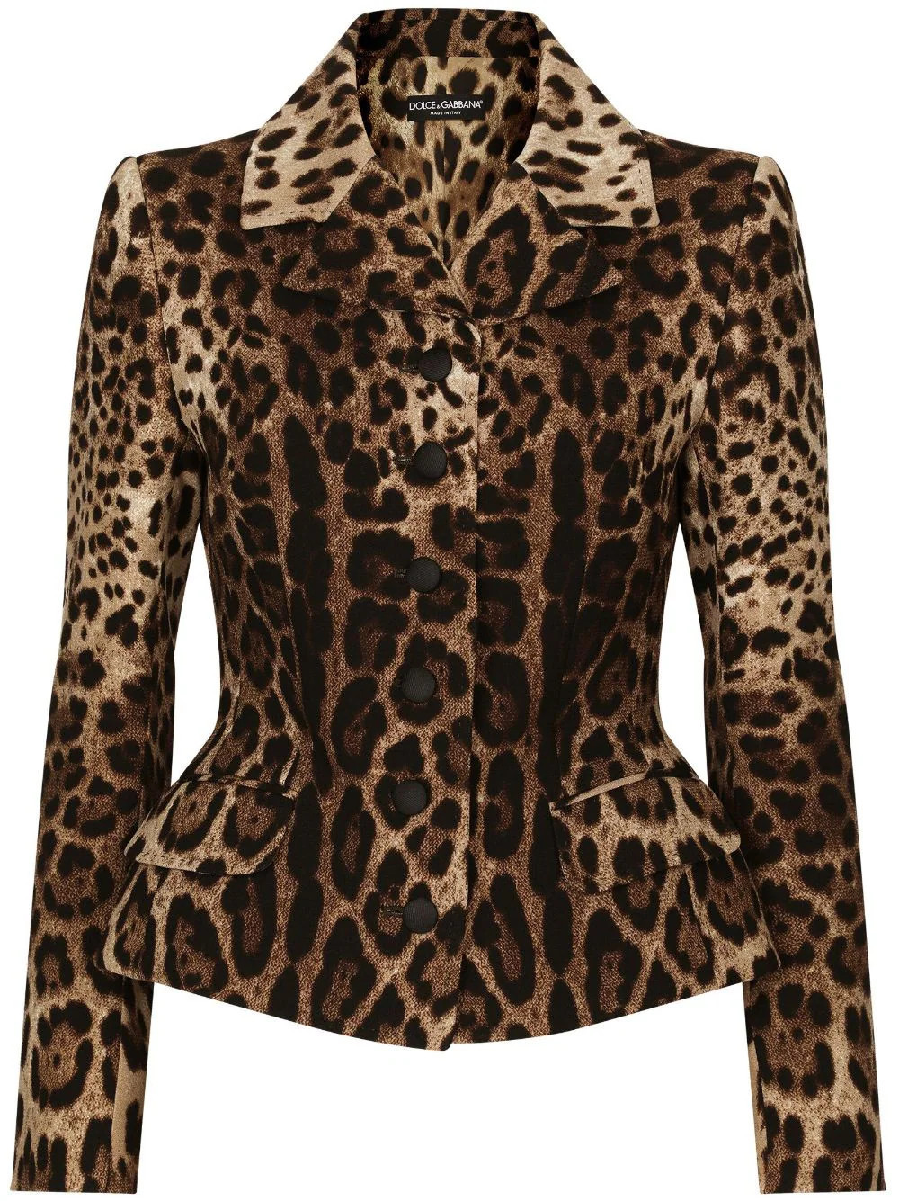 Dolce & Gabbana leopard-print single-breasted blazer - Brown | Farfetch Global