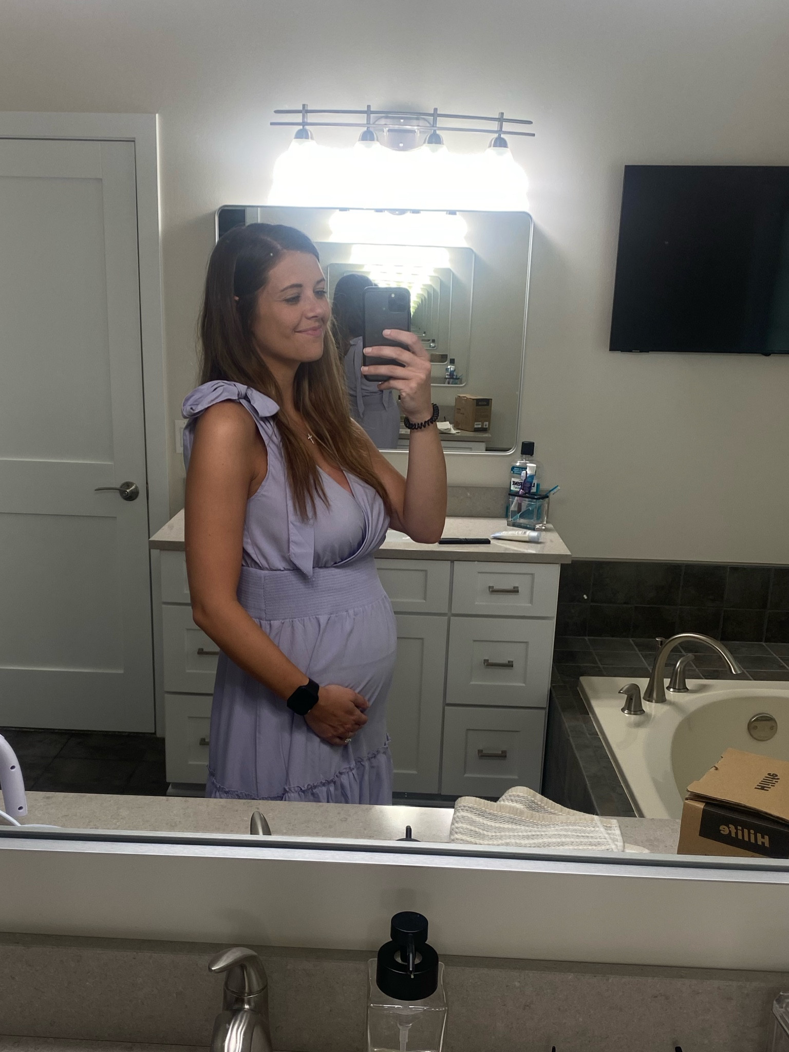 Baby shower, wedding guest, summer date night, bump friendly. This color is also beautiful!  

#LTKbump #LTKwedding #LTKunder50