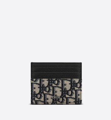 Beige and Black Dior Oblique Jacquard and Black Grained Calfskin | Dior Couture