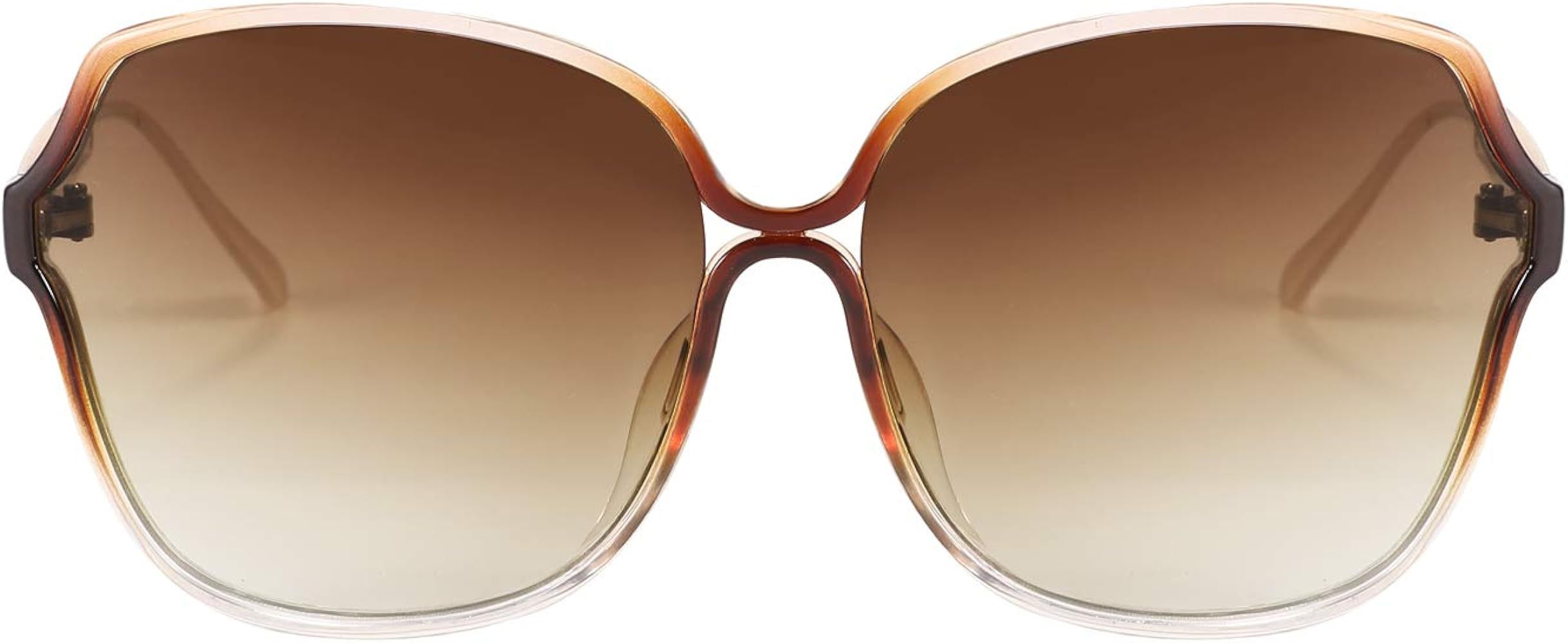 FEISEDY Women Fashion Oversized Sunglasses Trendy Jackie O Butterfly Shades Stylish Gradual Design B | Amazon (US)