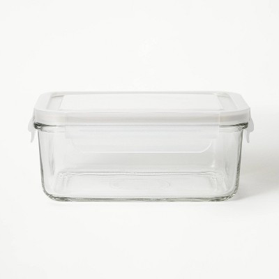 4.33 Cup Glass Food Storage Container Clear - Figmint™: Microwave, Freezer & Dishwasher Safe, Includes Lid | Target