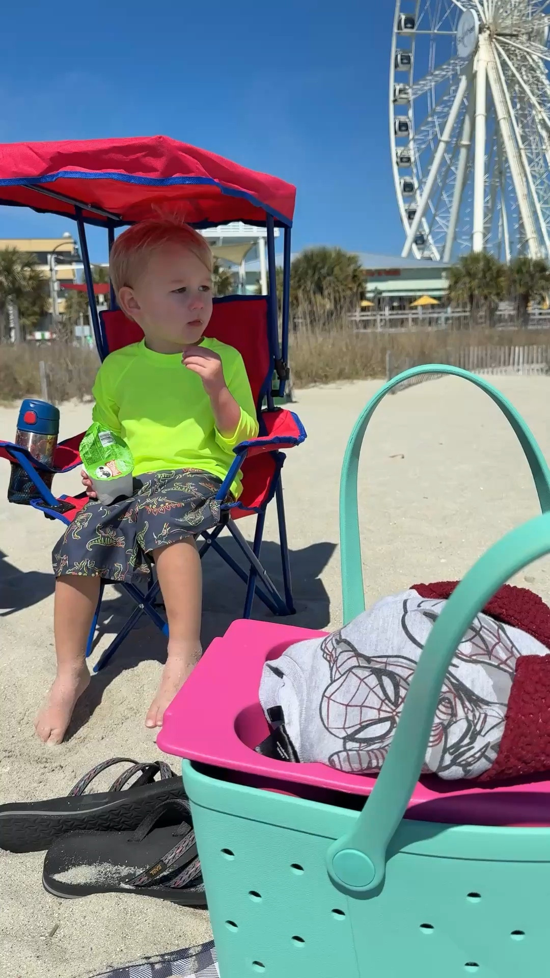 We enjoyed some time at the beach today, and let me tell you these Walmart finds came in for the win today! 

#beachday #summer #spring #tote #kidschair #springbreak #campchair #toddlermom #toddler 

#LTKmomlife #LTKTravel #LTKSwim