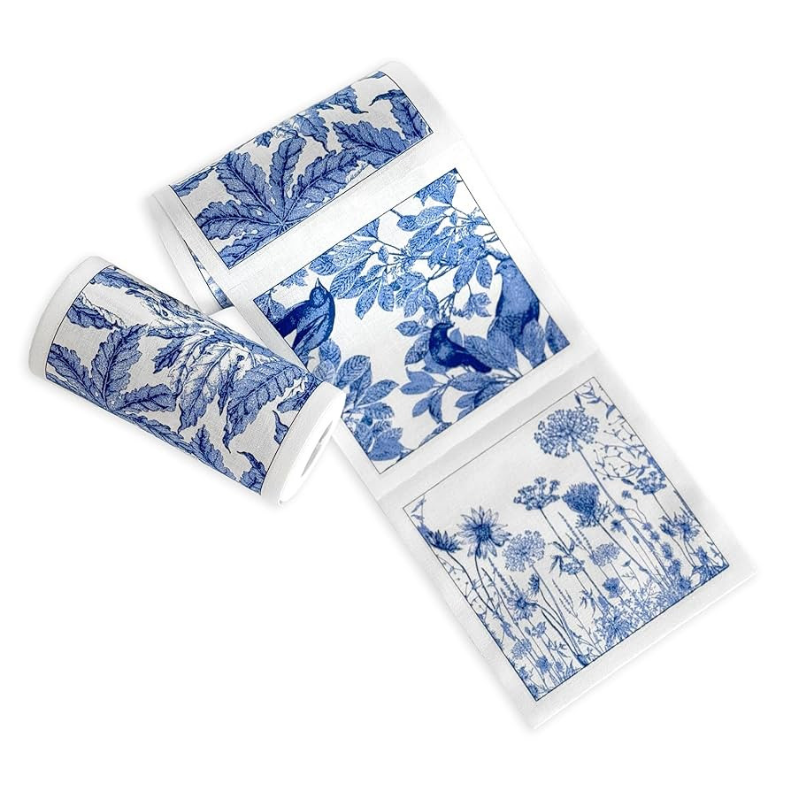 Botanicals Cocktail Napkin Roll of 50 | 100% Cotton Quick Dry Reusable | Perfect for Home, Dining... | Amazon (US)