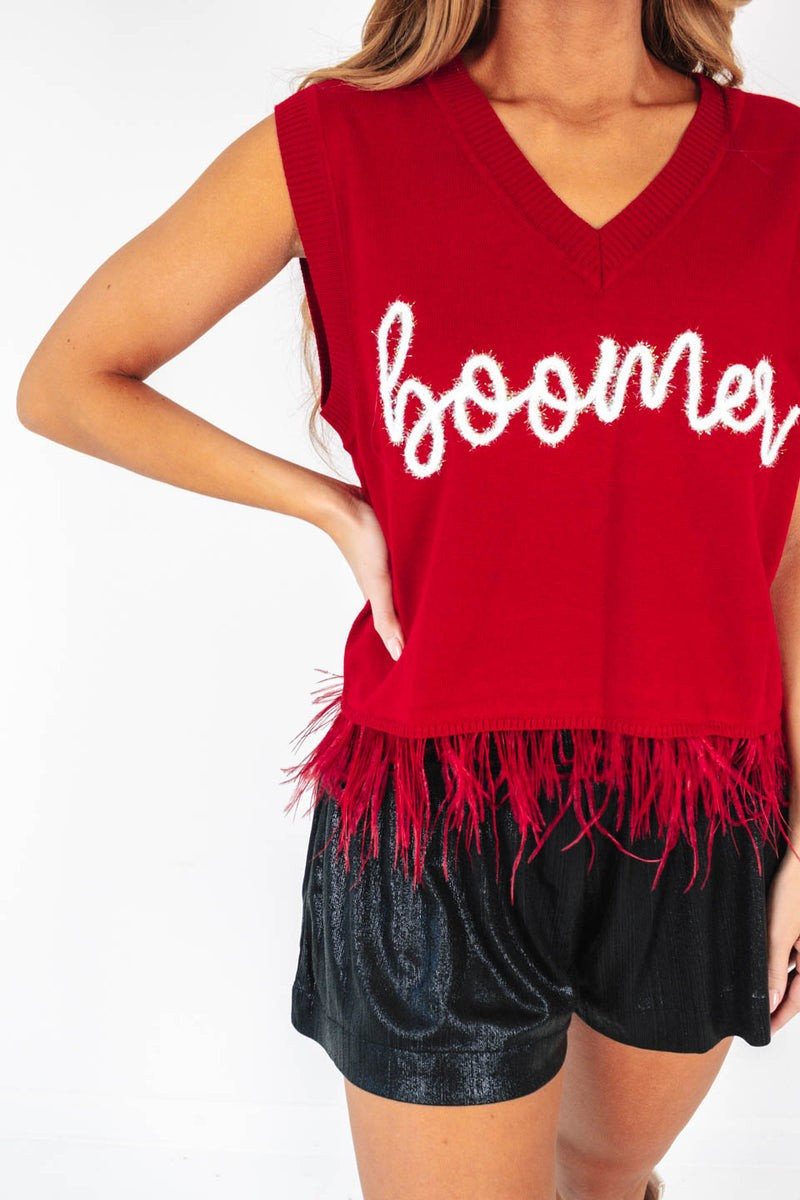Queen Of Sparkles Sweater Tank - Boomer | The Impeccable Pig