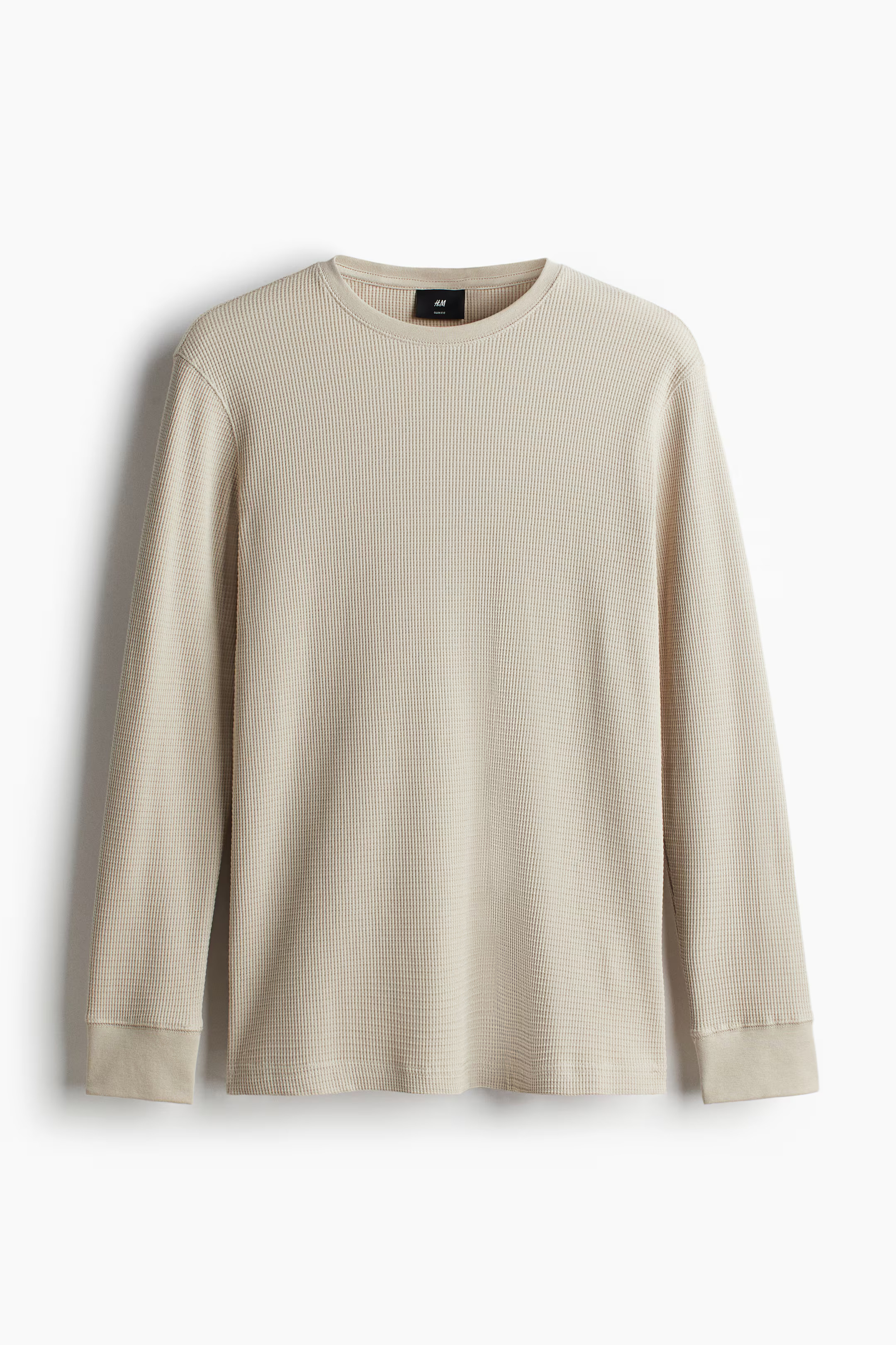 Slim Fit Waffled Jersey Shirt | H&M (US + CA)