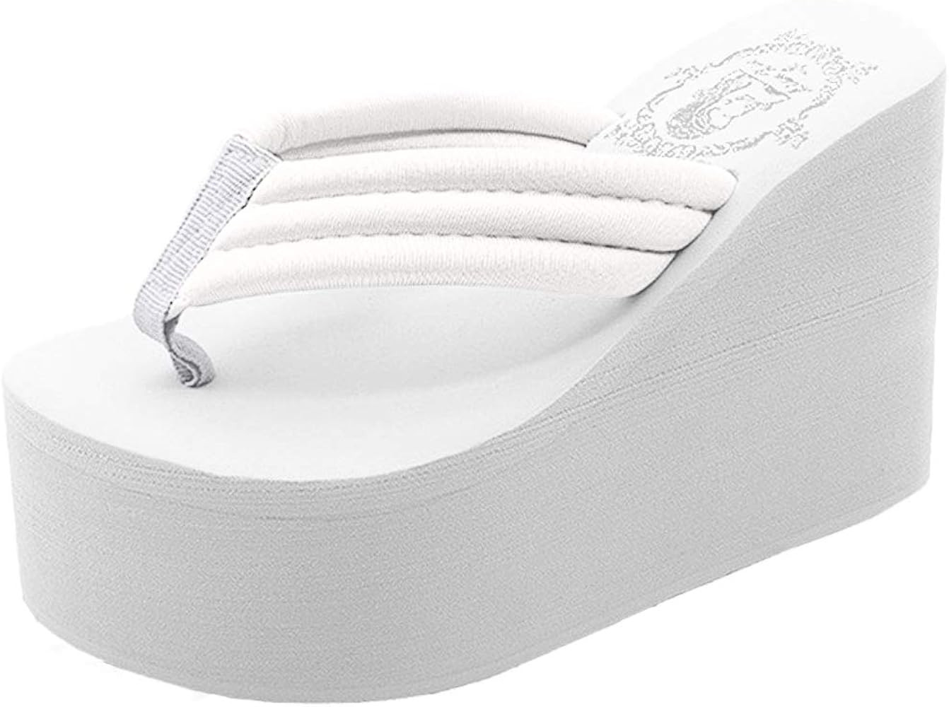 Always Pretty Women's Flip Flops Wedge Sandals Platform Thongs | Amazon (US)