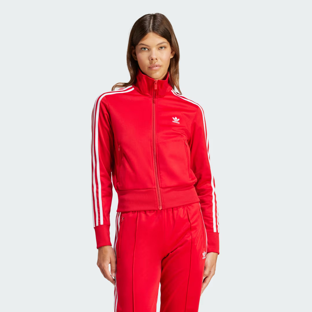 adidas Adicolor Classics Firebird Track Jacket Better Scarlet XL Womens | adidas (US)