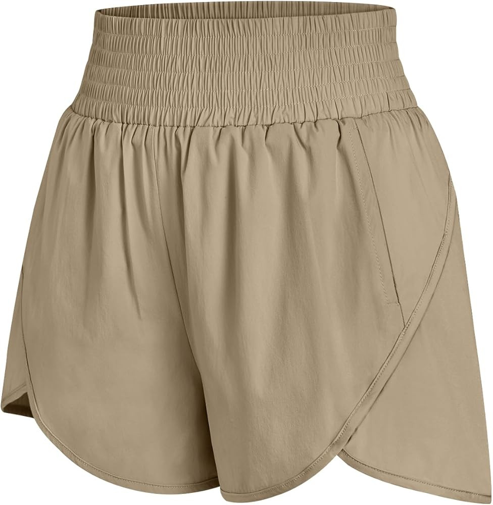 AUTOMET Womens Athletic Shorts High Waisted Running Shorts Gym Workout Shorts Casual Comfy Sport ... | Amazon (US)