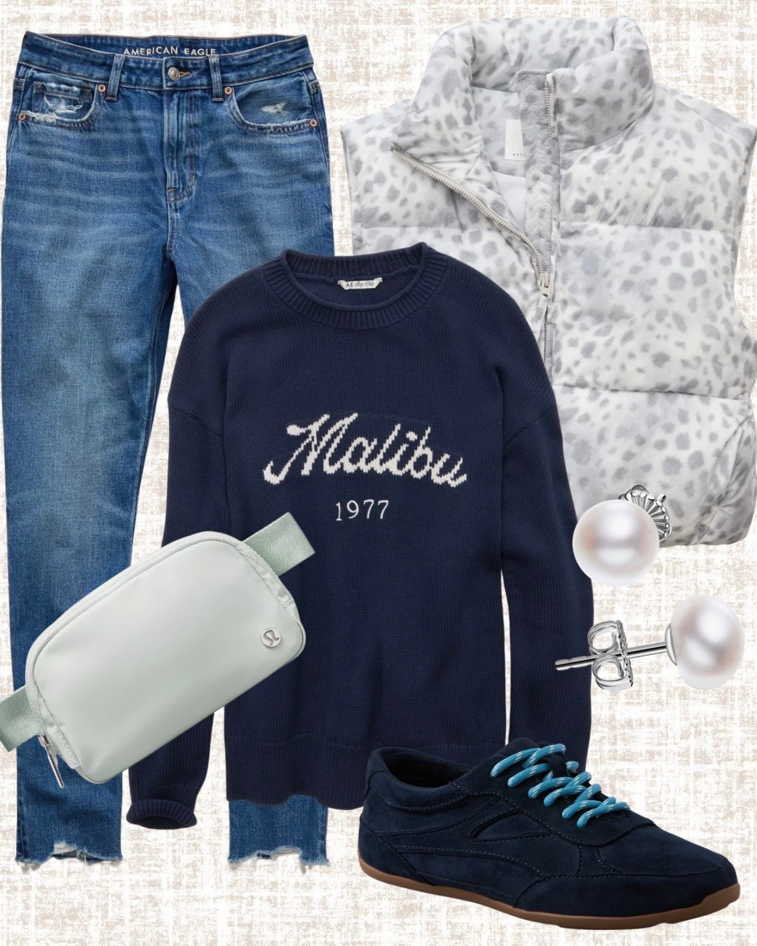 Teacher
Casual
Sweater
Puffy vest
Belt bag
Jeans
American eagle 
Outfit ideas
Lululemon
Malibu
Navy
Leopard
Animal print
Sneakers
Mom jeans
Mom 
Cozy
Travel
Road trip 


#LTKootd #LTKTravel #LTKmomlife