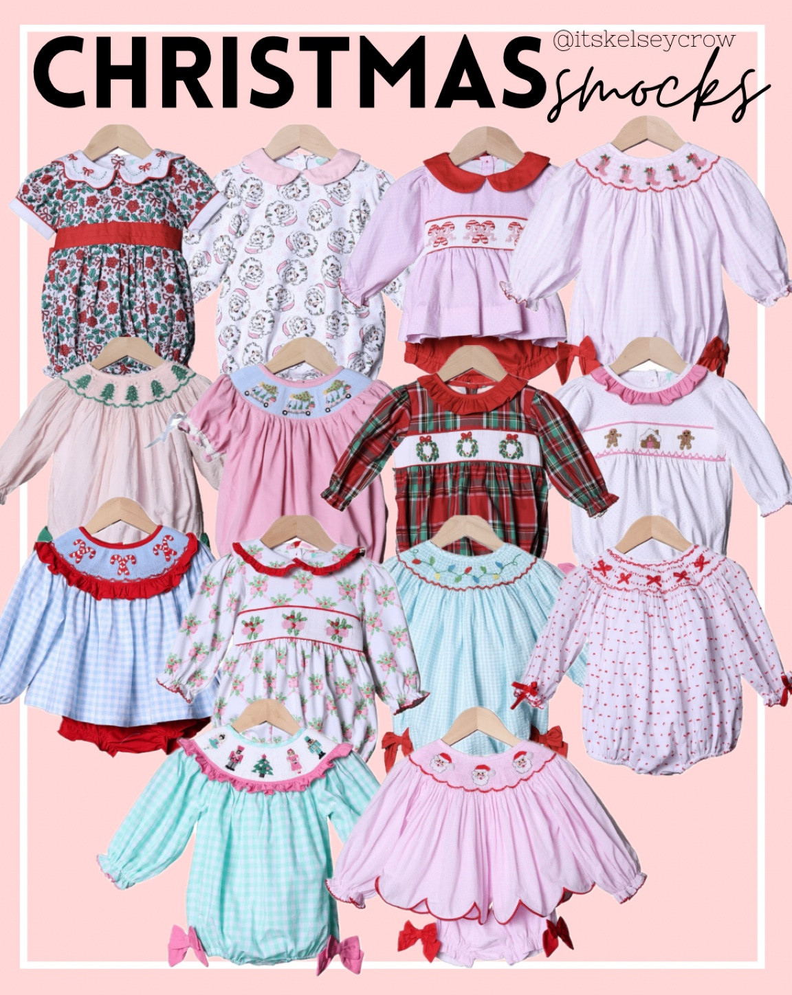 Christmas baby girl smocked bubble 

#LTKSeasonal #LTKBaby #LTKHoliday