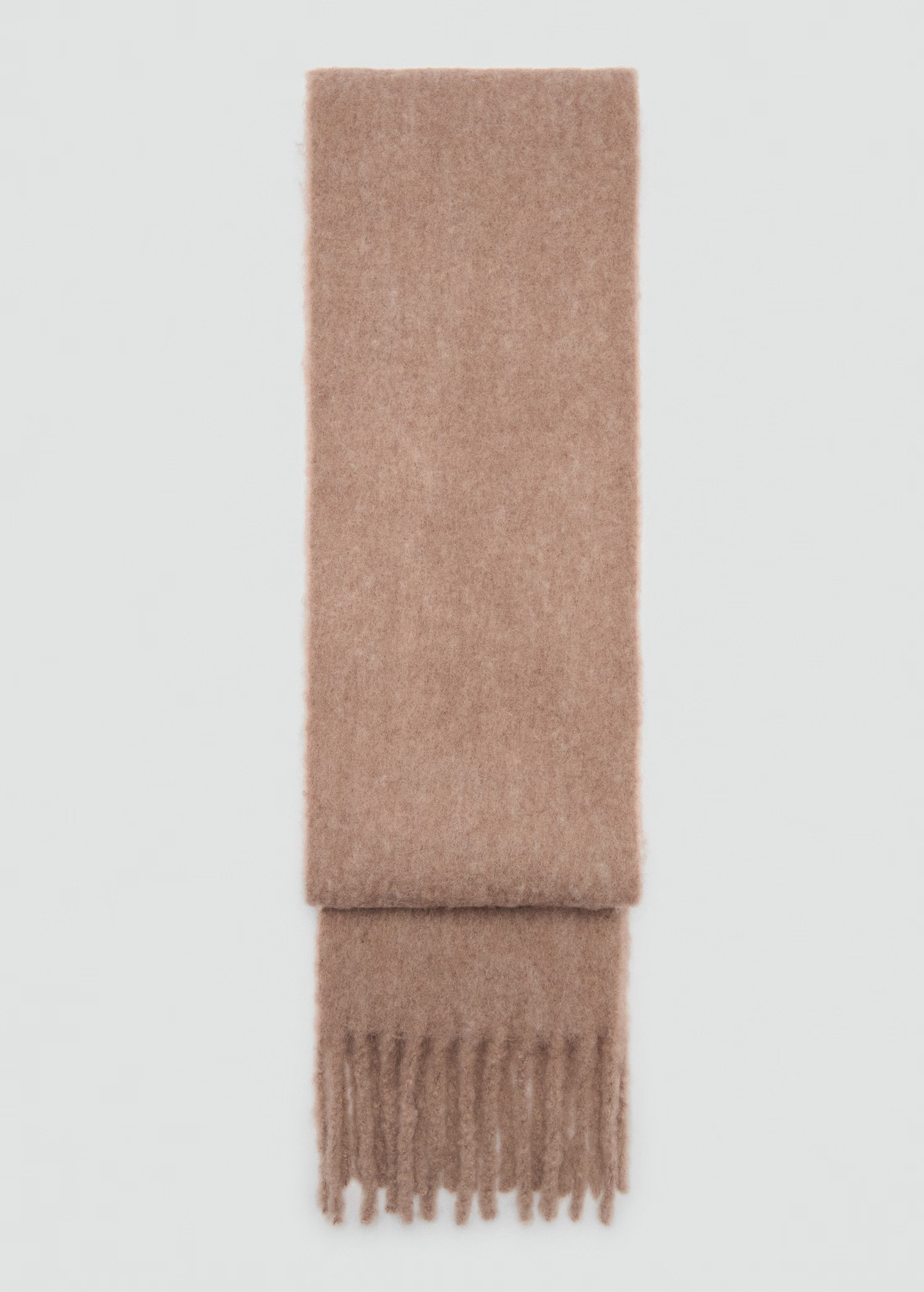 Fringed wool-blend scarf - Women | MANGO USA | Mango (US/MX/AU)