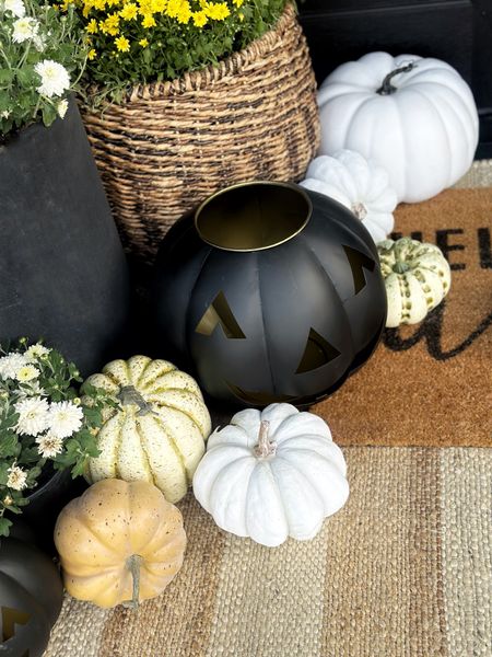 Adding some Halloween to my porch! Love these jack o lanterns this year to change it up! 

Halloween decor. Porch decor. Spooky porch. Fall season decor 

#LTKfindsunder50 #LTKhome #LTKSeasonal